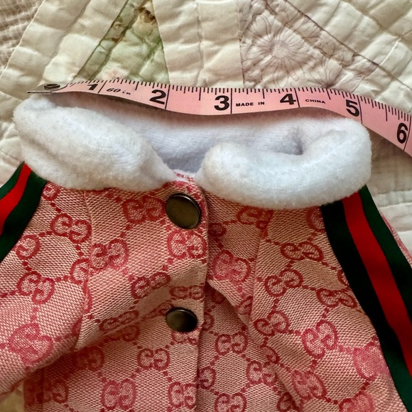 💥SALE💥Luxury-Inspired Dog Outfit Set | Size XS / Small | Cozy Jacket + Mesh Top - Picture 13 of 16